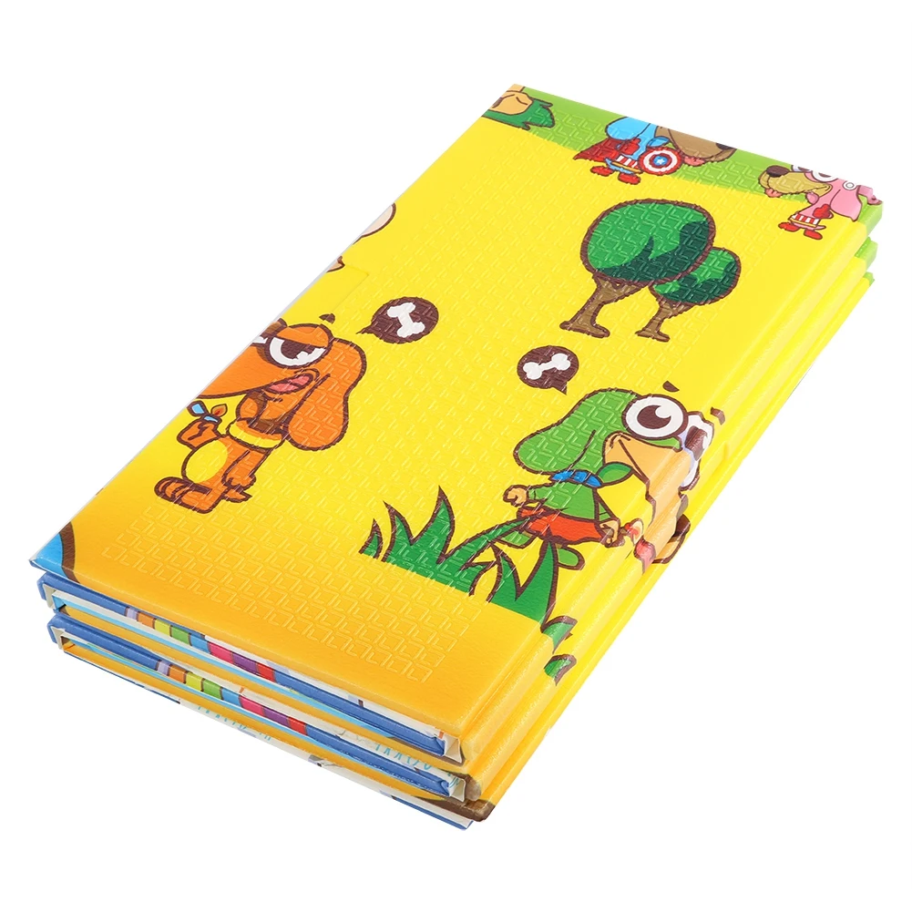 Экологичный нетоксичный детский игровой коврик большой складной Реверсивный ползающий Коврик Стильный коврик Новорожденные малыши