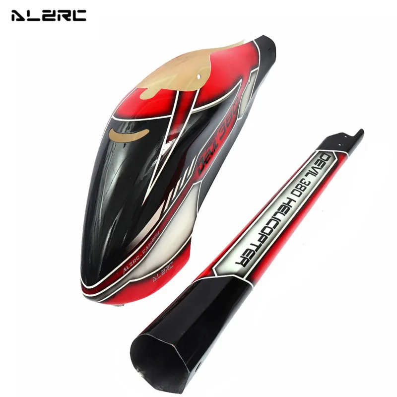 

ALZRC Devil 380 Fast RC Helicopter Parts Carbon Fiber Canopy For RC Drone FPV Quadcopter Multicopter Spare Parts Accessories