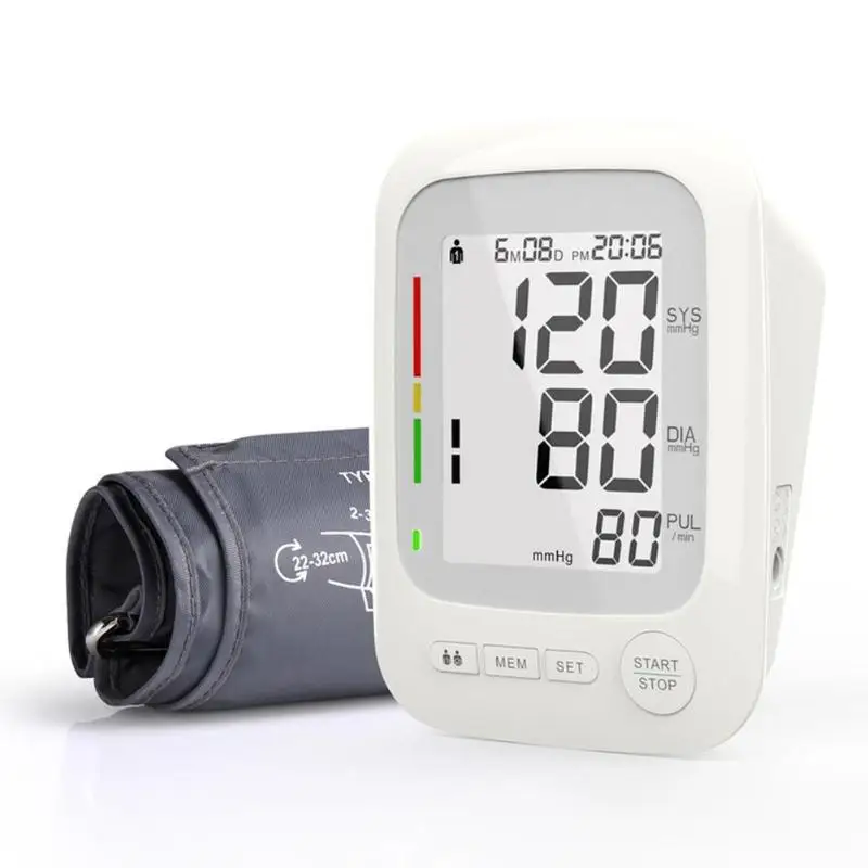 

Digital Arm Blood Pressure Monitor IHB Cuff Machine Gauge Sphygmomanometer LCD Large Screen Blood Pressure