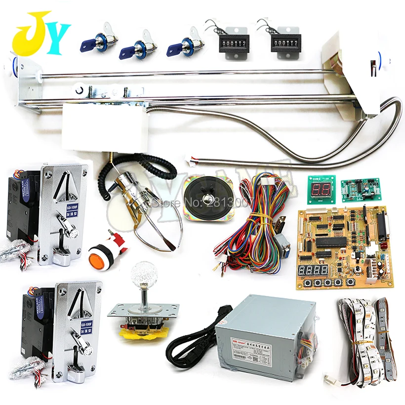 

Toy crane game machine kit diy claw crane main board s /m /L size stainless steel 71cm Gantry led joystick power supply