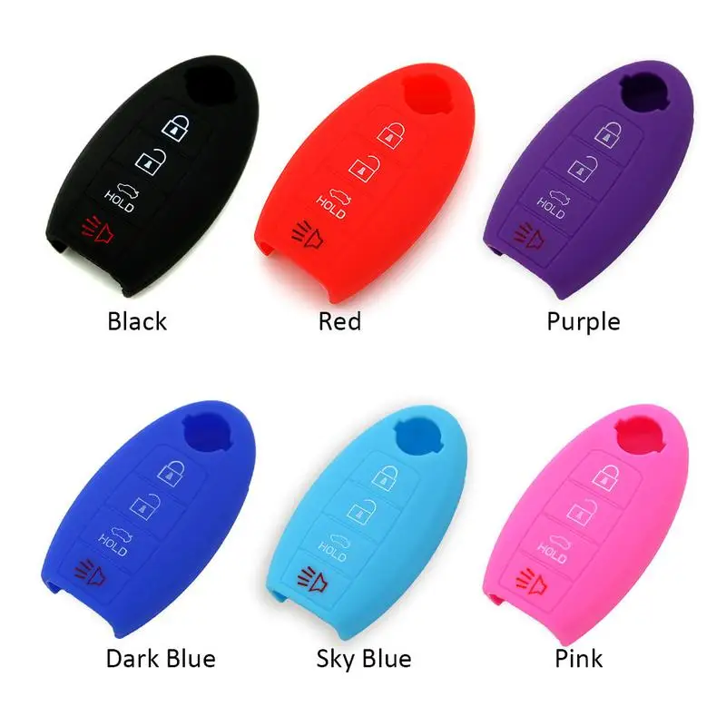 

1Pc Keychain Silicone Cover Key Case Prefect Two Way Alarm Remote Controller LCD Transmitter Key Case Cover 4 Button Accessories