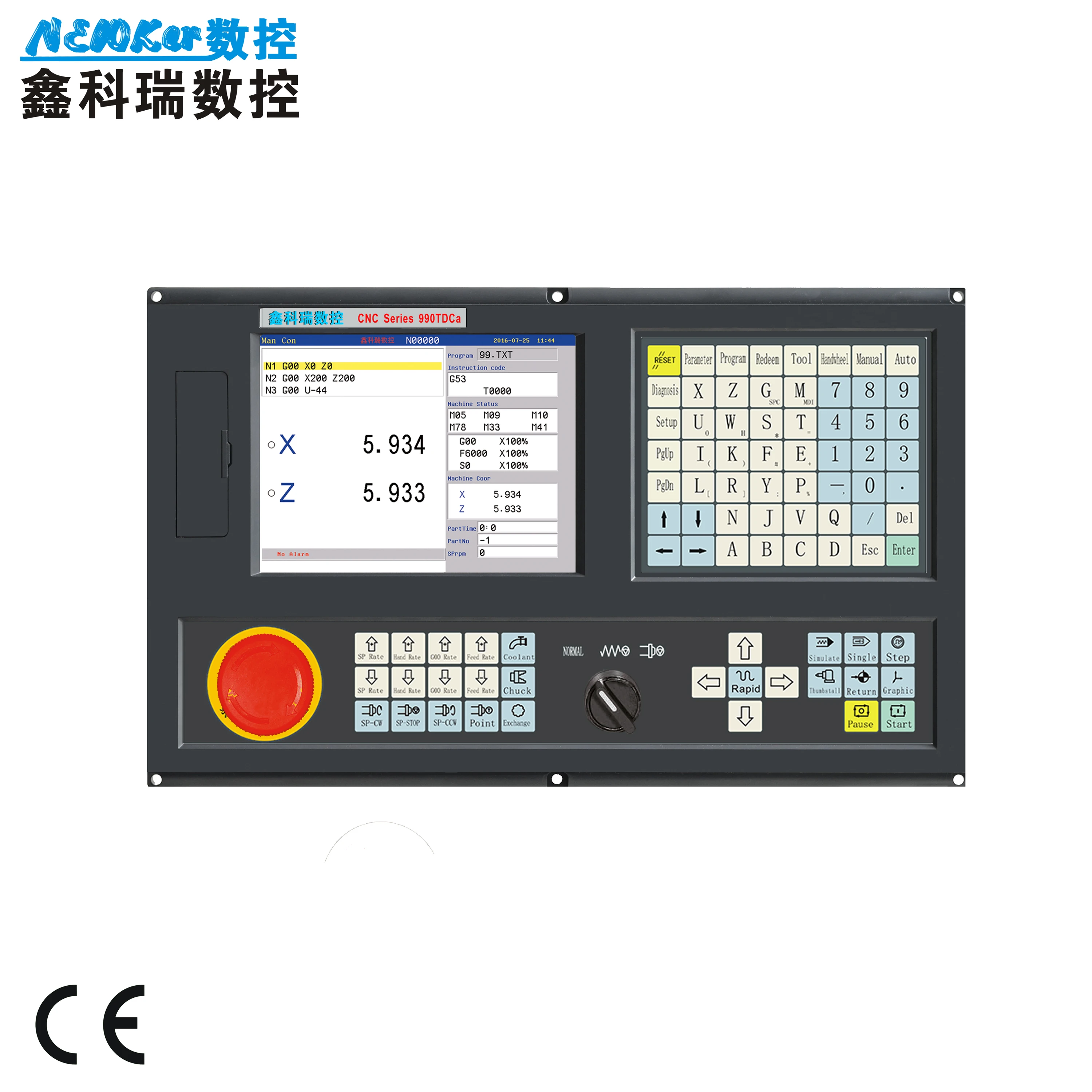 NEWKer NEW990TDCa-2 Axis CNC контроллер для токарного станка и нарезающего | Инструменты