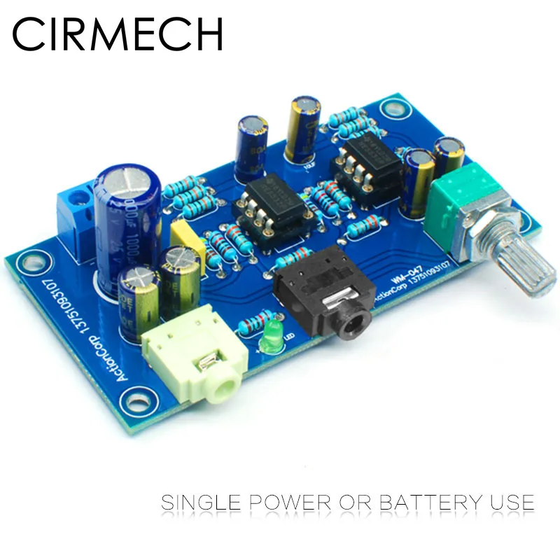 

CIRMECH HIFI 47 earphone amplifier 2 channel headphone amplifier 47 amplifier dc single power version