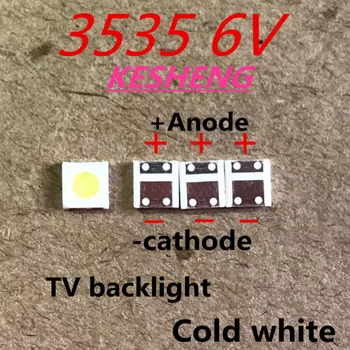 

100/lot For SHARP LED TV Application LCD Backlight for TV LED Backlight 1.2W 6V 3535 3537 Cool white GM5F20BH20A