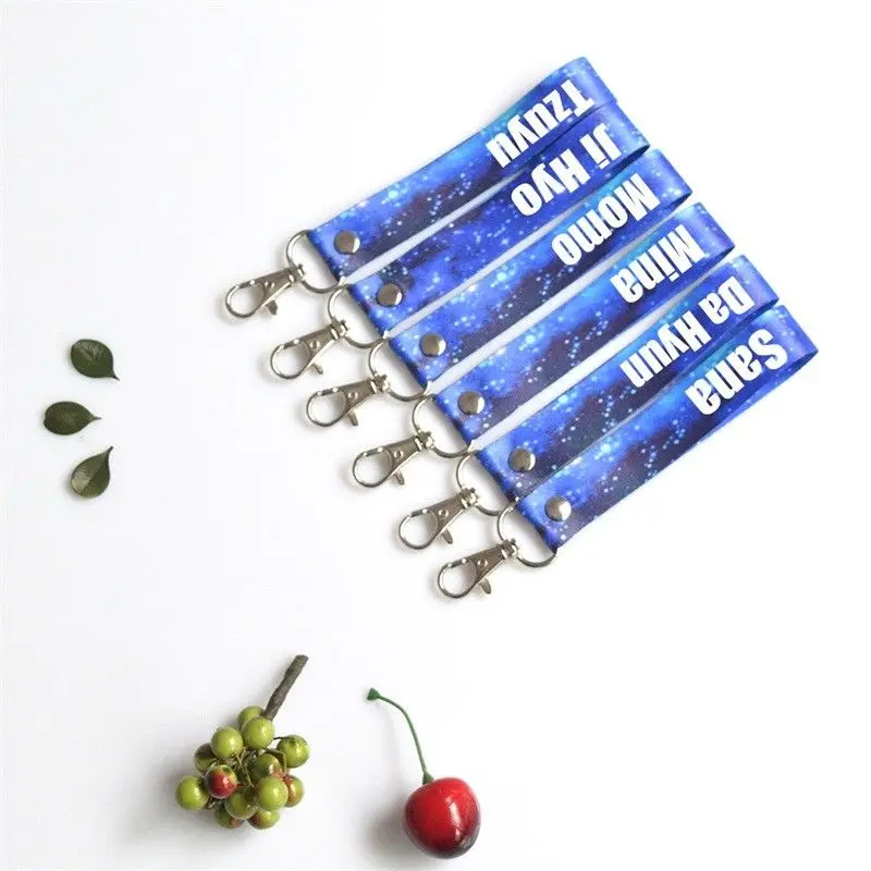 KPOP WANNA ONE Keychain Starry Sky Phone Strap Kang Daniel LAI KUAN LIN Keyring
