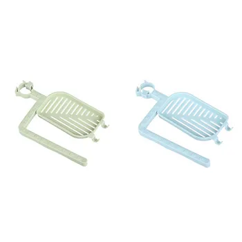 

2PCS Multi-function Durable Portable Practical Creative Soap Box Cloth Clip Shelf Storage Rack for Kitchen Bathroom Home