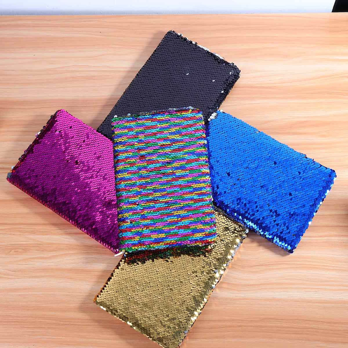 

Festival Gifts A5 Reversible Glitter Sequin Journal Office Diary Notebook Notepad School Memos Stationery for Kids Girls Adults