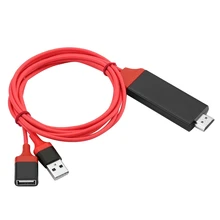 Usb Тип C интерфейс Apple Lightning To Hdmi с зарядным кабелем для samsung Galaxy S9 Plus Iphone