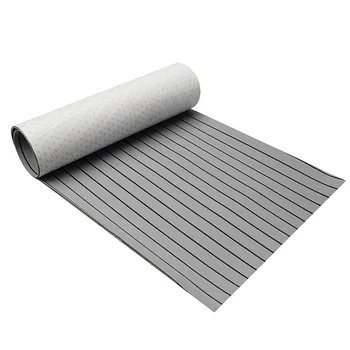 

240cmx90cmx6mm EVA Foam Faux Teak Sheet Boat Yacht Synthetic Teak Decking With Glue For Boat