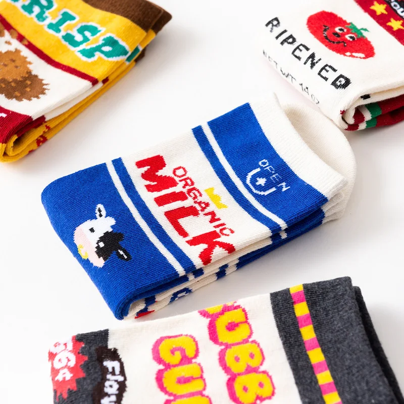 

5pairs/pack 2019 New Cotton Hight Quality Knit Socks Men and Women Street Fashion Christmas Gifts Socks Fashions Happy Socks