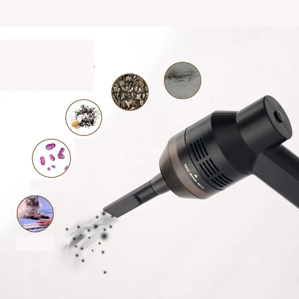 Mini Portable USB Vacuum Cleaner Computer Keyboard Brush Nozzle Dust Collector Handheld Sucker Clean Kit For Laptop PC,Home,Car