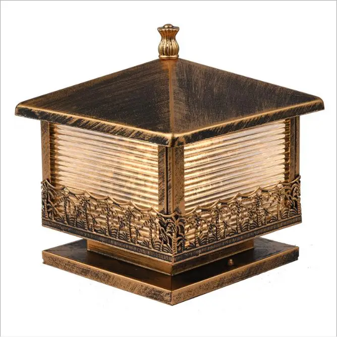 Led column head lamp square outdoor waterproof modern courtyard villa