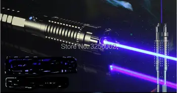 

450nm High Power 1000000m Blue Laser Pointers SOS LED Flashlight Burn Match Candle Lit Cigarette Wicked Wholesale LAZER Hunting