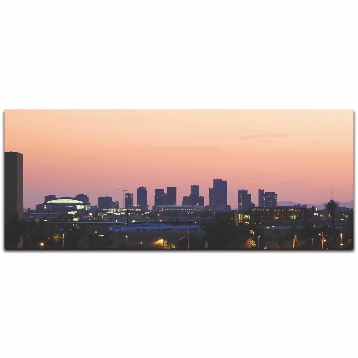 Phoenix City Skyline на металле | Дом и сад