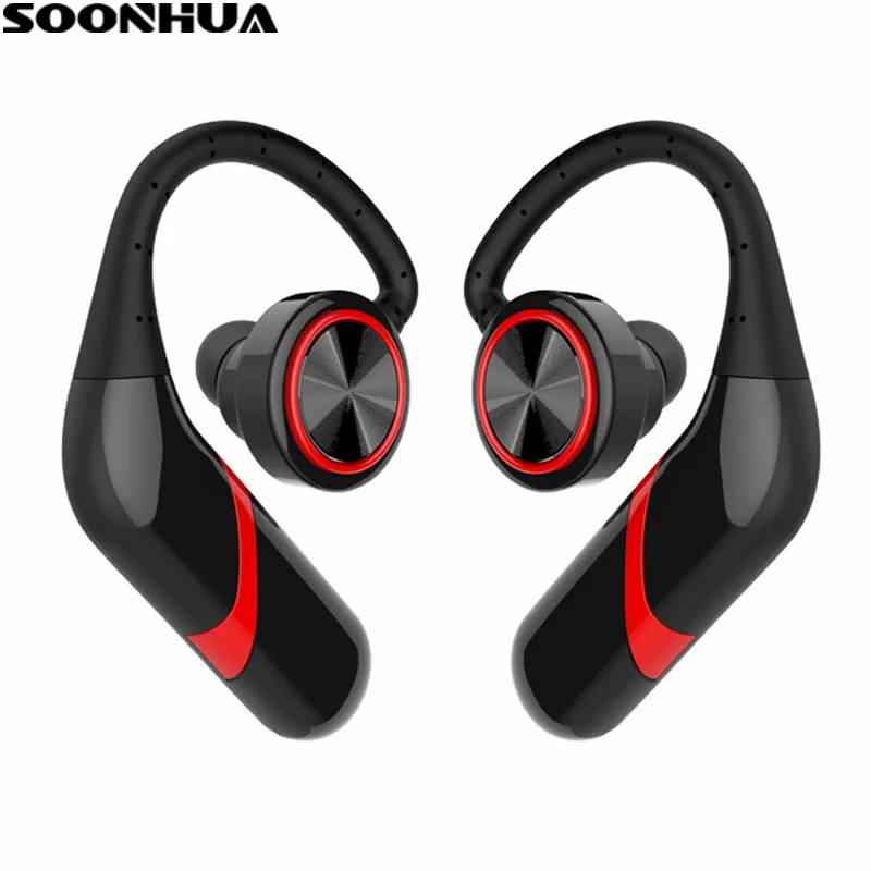 

SOONHUA S800 Wireless Mini Bluetooth Earphone Mic Handsfree Headset Earphones IPX6 Waterproof In-ear Sport Earbuds Earpiece