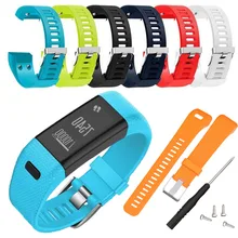 Спортивный Многоцветный силиконовый ремешок, сменный наручный ремешок для Garmin Vivosmart HR+ Plus, браслет, спортивные аксессуары для фитнеса