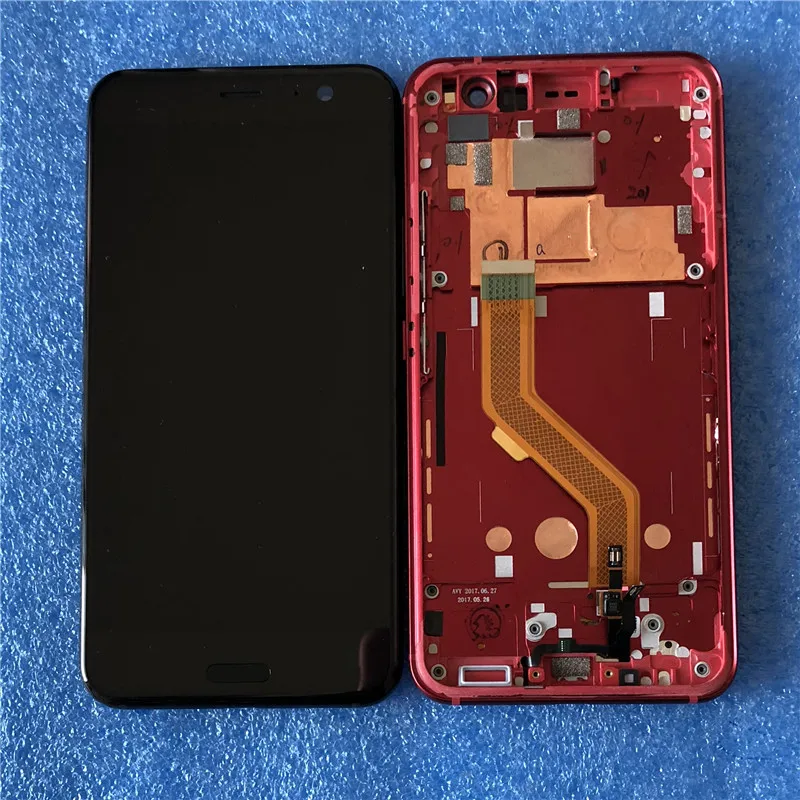 

Axisinternational LCD Frame For 5.5" HTC U11 LCD Screen Display+Touch Panel Digitizer For HTC U11 U-3w U-1w U-3u Display Frame