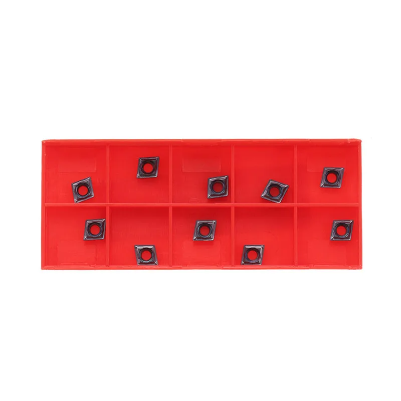 

DANIU 10pcs CCMT060204-SM HRC40 Carbide Insert for SCLCR Turning Tool Holder