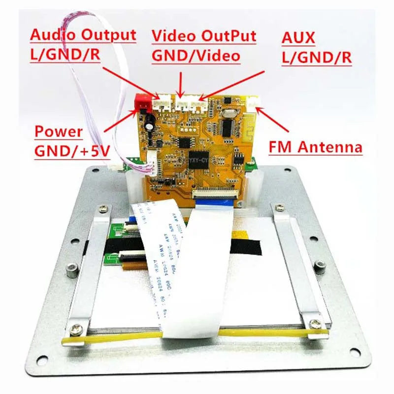 CLAITE 4,3 lcd DTS аудио видео декодер плата без потерь Bluetooth приемник MP4/MP5 ВИДЕО APE/WMA/MP3 декодирование Поддержка FM