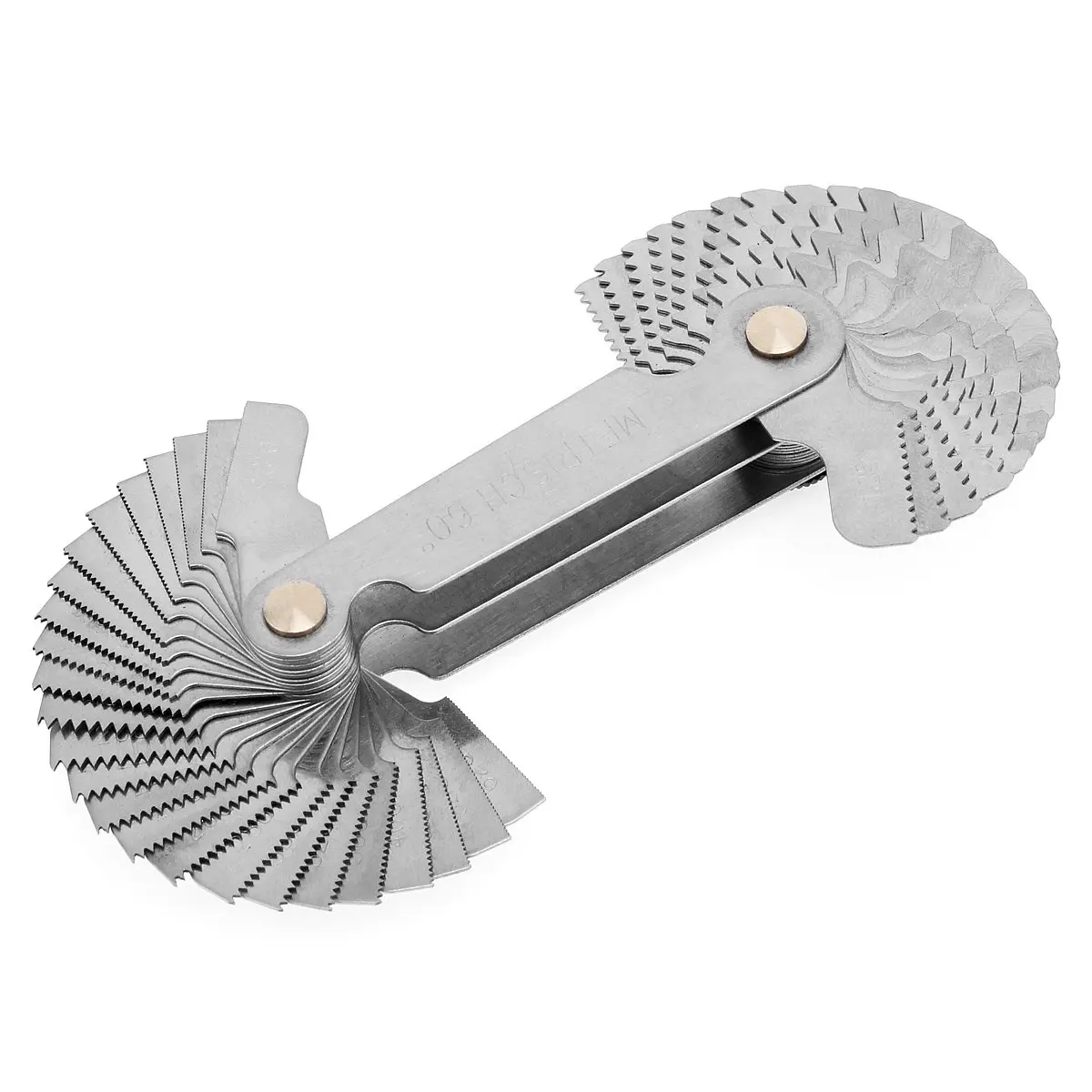 Thread Measuring Gage 60 Degree Metric Screw Thread Pitch Gauge Contour