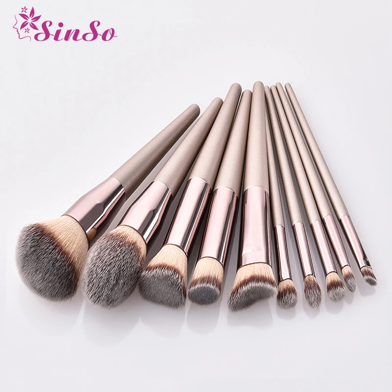 

1PC Large Foundation Makeup Brushes Coffee Handle Very Soft Hair Blush Powder Make Up Brush Face Beauty Cosmetic Tools Brushes