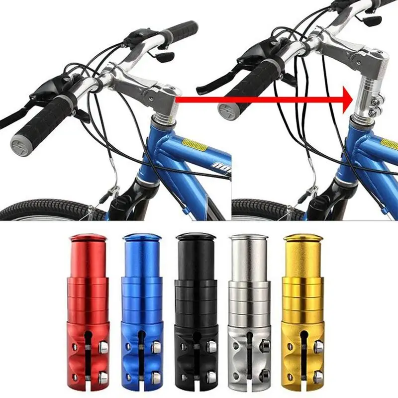 

1 1/8" 0-70 Handlebar Raiser MTB Bike Stem Riser Increased Device Bicycle Part Stem Fork Extender Head Tube Up Adaptor 5 Colors