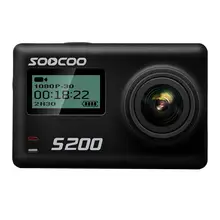 SOOCOO S200 экшн Спортивная камера Ultra HD 4K 20MP NTK96660 чип Cam сенсор WiFi Gryo Голосовое управление микрофон gps сенсорный ЖК-экран