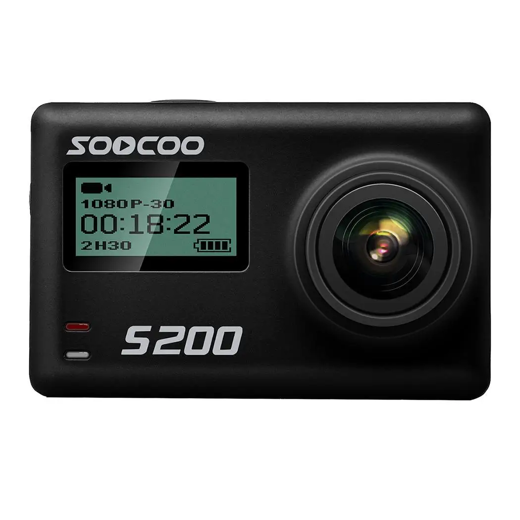 

SOOCOO S200 Action Sport Camera Ultra HD 4K 20MP NTK96660 Chip Cam Sensor WiFi Gryo Voice Control Mic GPS Touch LCD Screen
