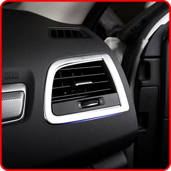 

ALittleChange Stainless Steel Car Air Vent Adjustment Knob Cover Trim Sticker For Renault Koleos for Samsung QM6 2016 2017 2018