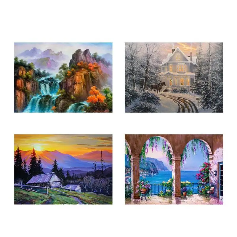 

5D DIY Full Drill Diamond Painting Landscape Cross Stitch Mosaic Craft Kits