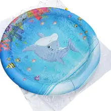 Надувной посыпать всплеск игровой коврик игрушки для воды Веселые уличные вечерние летние Спринклерные всплеск коврик для детей ясельного возраста