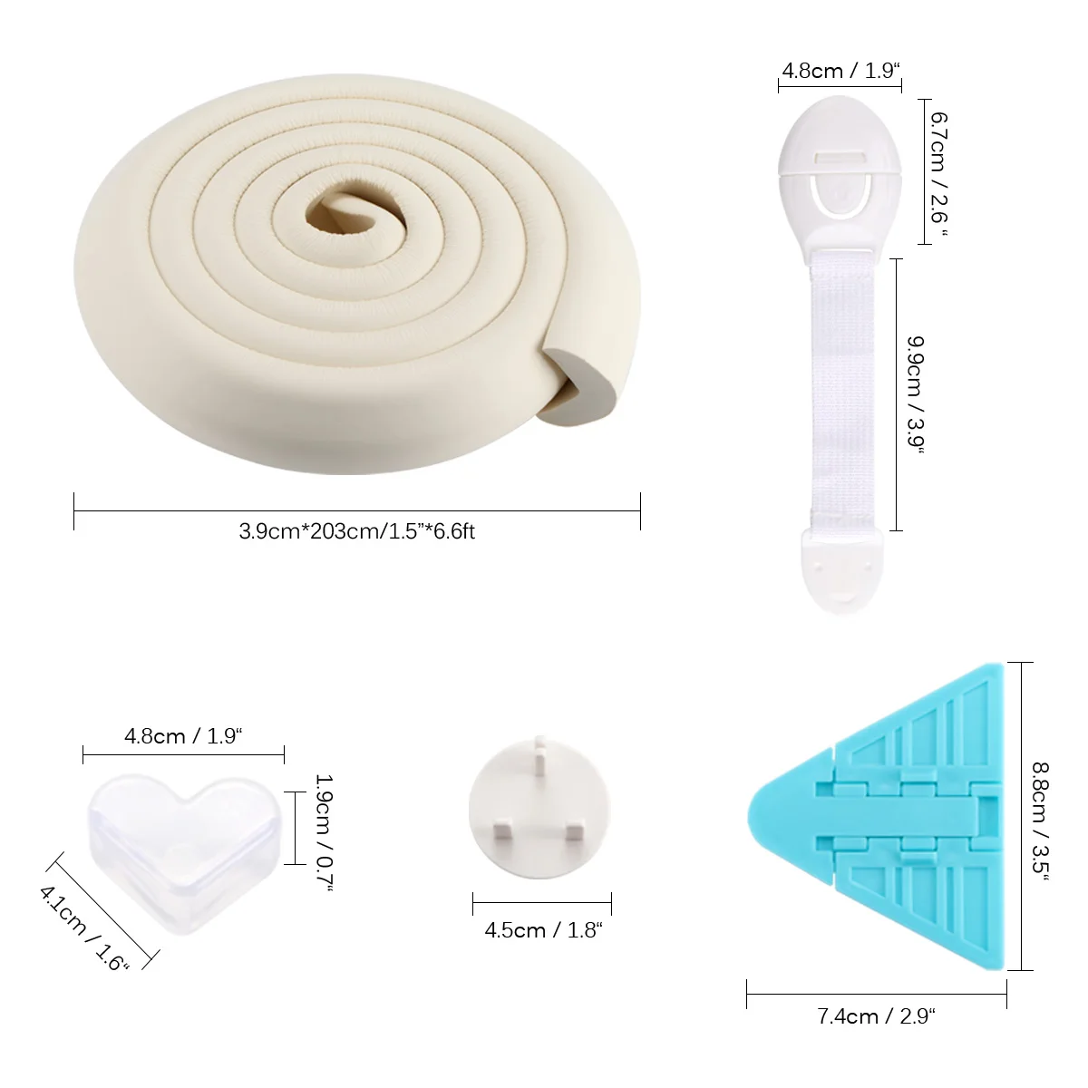 

Baby Door/Window Security Lock Table Corner Protector Children Kids Protection Drawer Security Home Safety Set Lock