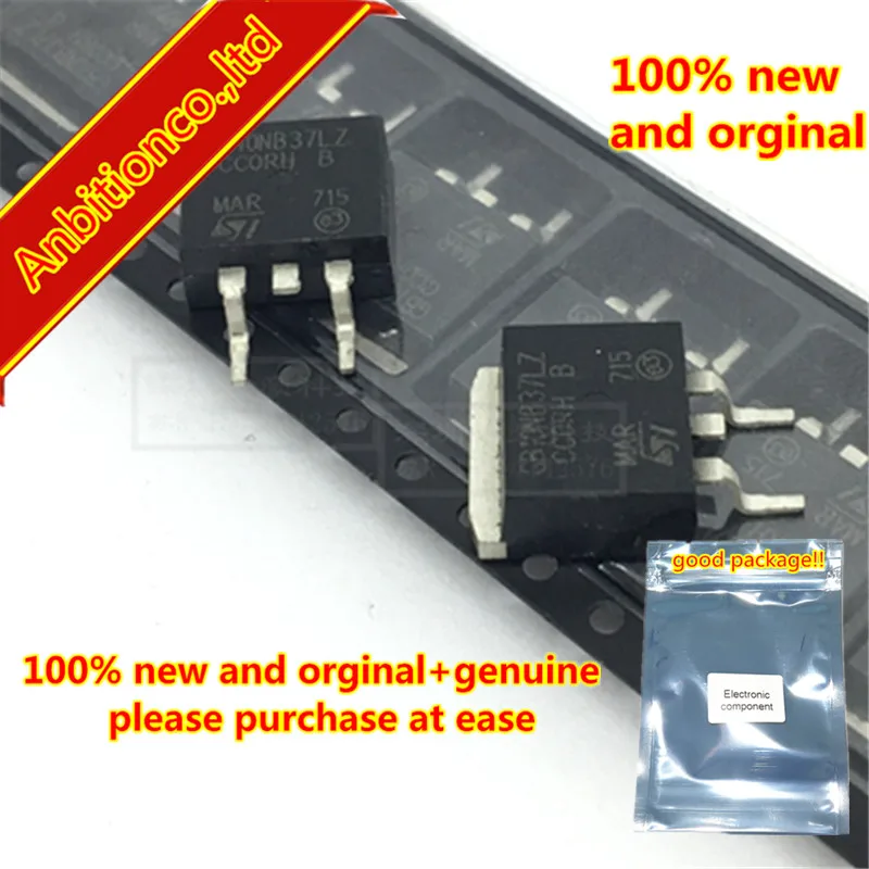 

10pcs 100% new and orginal GB10NB37LZ STGB10NB37LZT4 TO-263 IGBT N-Channel 20A 375V Driver Chip in stock