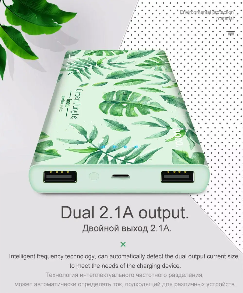 HOCO 13000 мАч USB зарядное устройство Внешний аккумулятор портативное для телефона