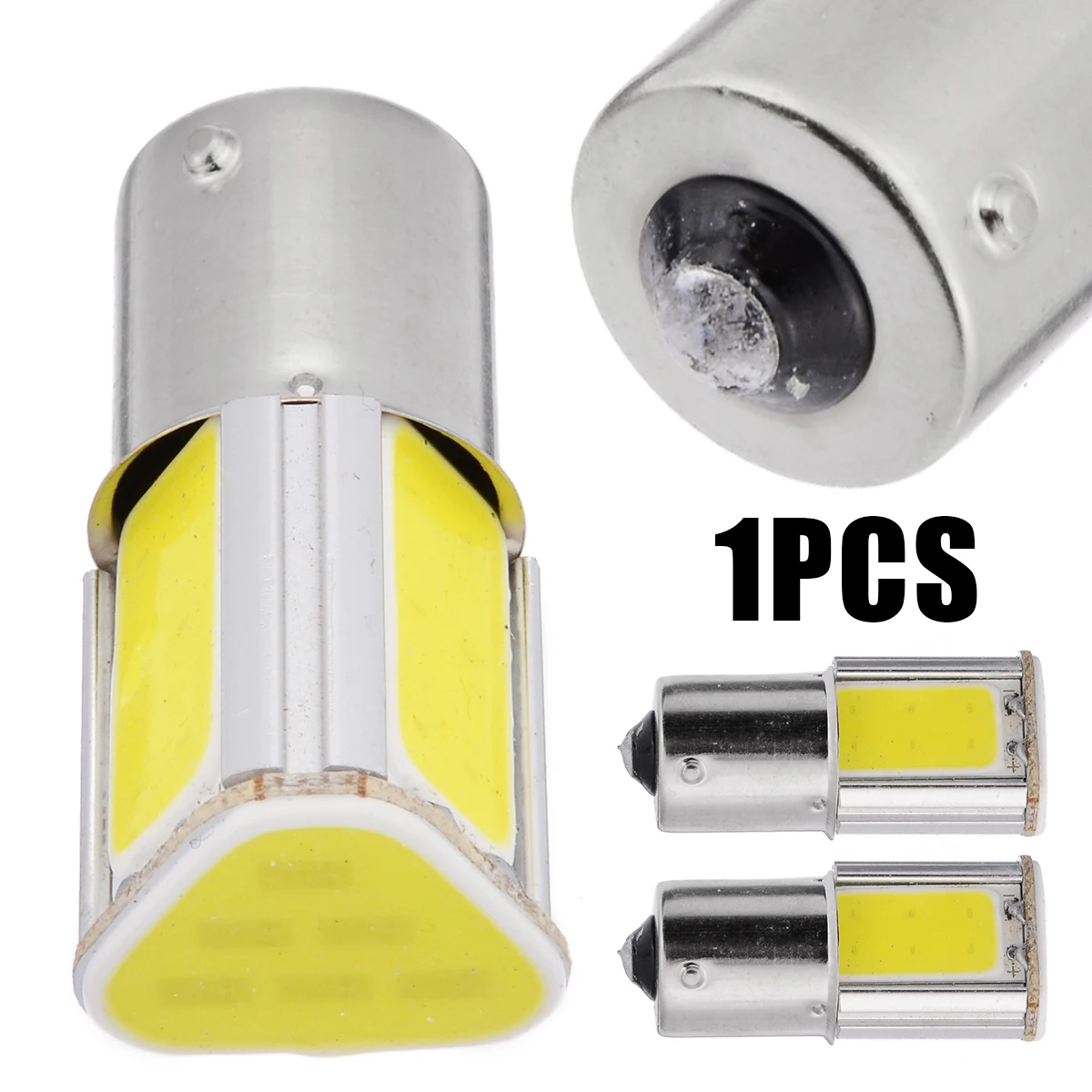 Супер яркий 1156 LED Ba15S P21W Bau15s 4 Cob светодиодный автомобильный фонарь DC 12V Белый