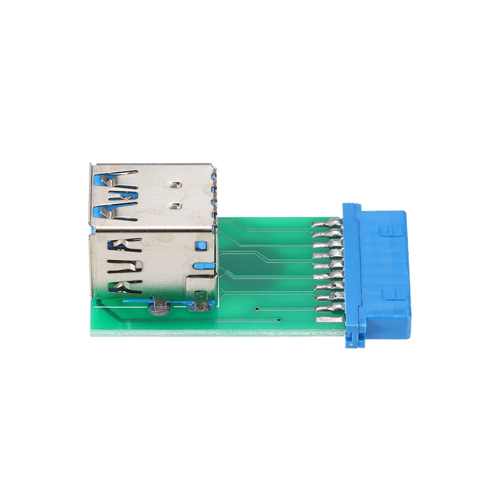 Двойной USB 3 0 Type A адаптер материнской платы 20Pin/19Pin адаптер|Компьютерные кабели и
