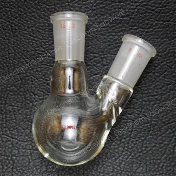 

150ml,24/40,Round bottom Glass Flask,Two Necks,Lab Chemistry Glassware