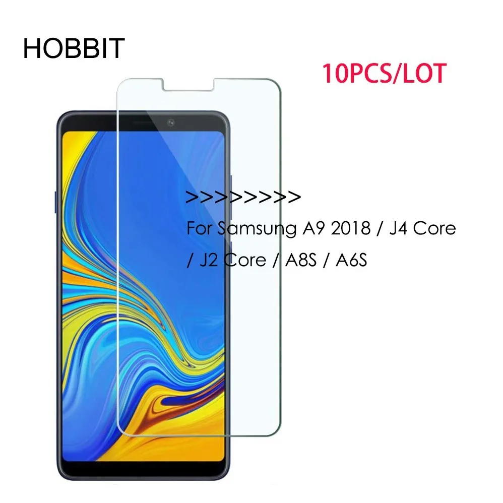 10 шт./партия Bluk для Samsung Galaxy A9 2018 J4 Core J2 core A8S A6S пленка 0 3 мм 2.5D 9H Премиум ЖК экран из