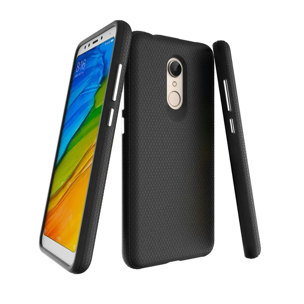 2 в 1 Гибридный чехол для xiaomi Redmi 5 роскошный треугольный узор ударопрочный двойной