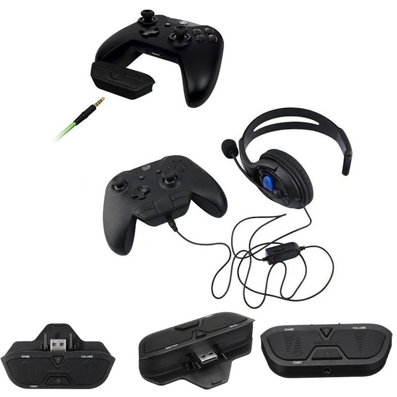 

3.5mm Audio Stereo Headphone Game Headset Gaming Adapter For Gampad