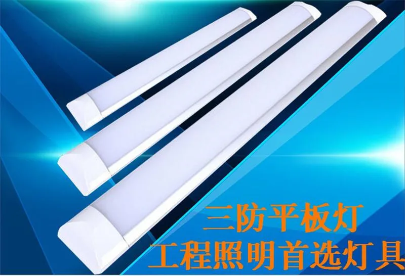 10X LED тонкий потолок Tri Proof Batten Tubes Свет флуоресцентный 10W 20W 30W 40W свет дома warhouse