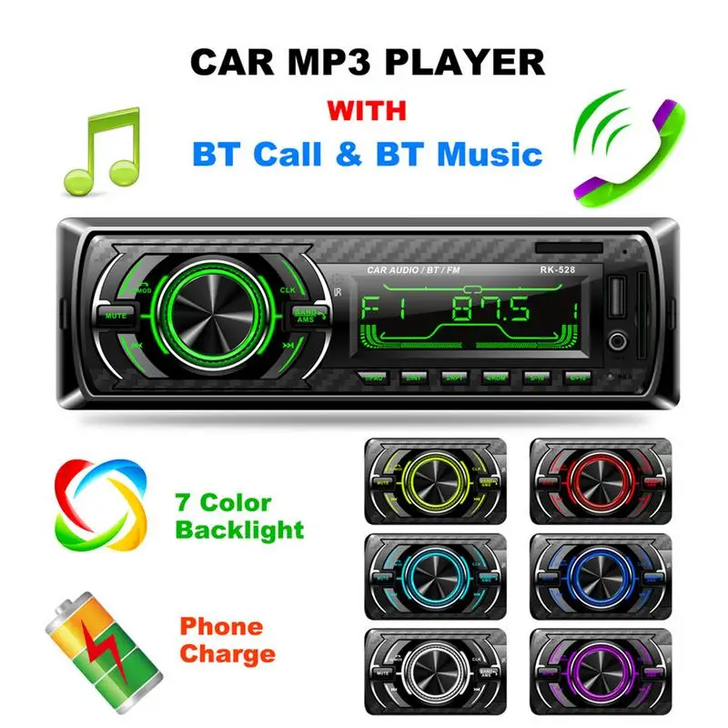 RK 528 12 В Bluetooth Ретро стиль автомагнитола MP3 плеер стерео USB AUX классика аудио