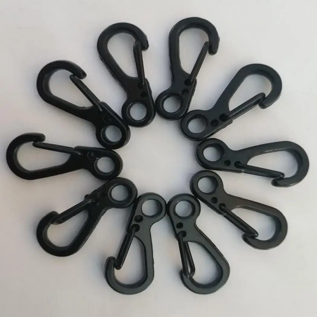 

10PCS/lot Carabiners Bottle SF Climbing Clasps Spring Survival Backpack Tactical Keychain Gear Paracord EDC Mini Hooks Camping