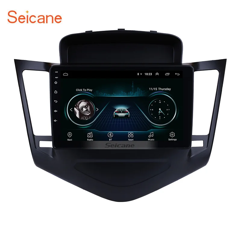 Seicane стерео Bluetooth навигация SWC 9 &quotAndroid8.1 HD сенсорный gps wifi для Chevrolet Cruze 2013 2014 2015