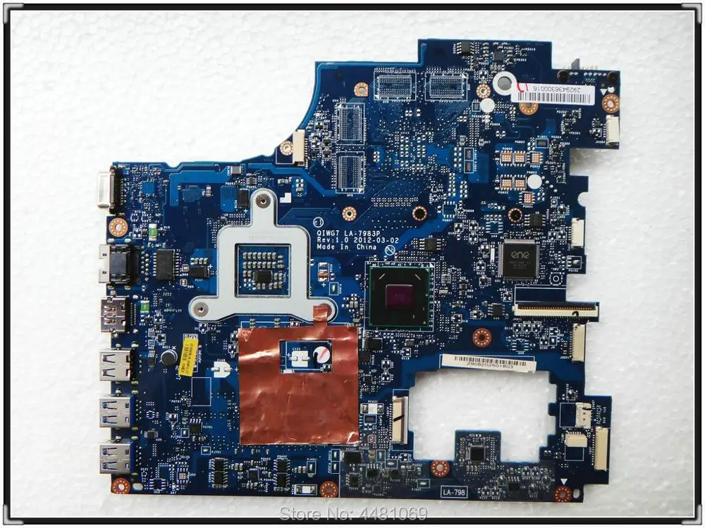 Placa-mãe Qiwg7 para Lenovo G780 Notebook com Design Integrado Ddr3 100 Testado - Imagem 3