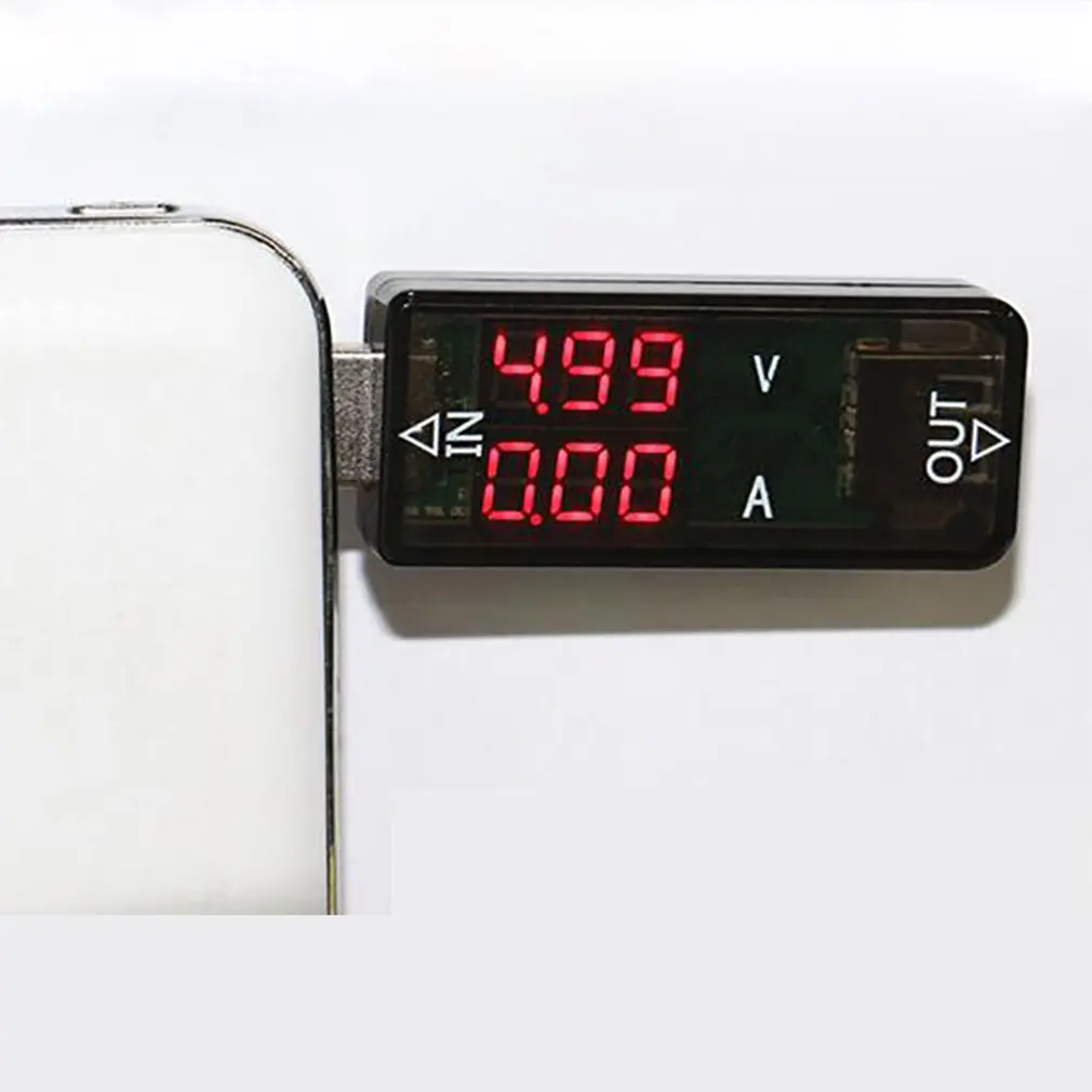 USB Current Voltage Charging Detector Mobile Power Current and Voltmeter Ammeter Voltage USB Charger Tester Double Row