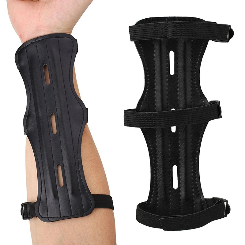 

1 Piece Archery Arm Guard Polyurethane Leather Archery Arm Guard Forearm Protection Cover Sports Guard
