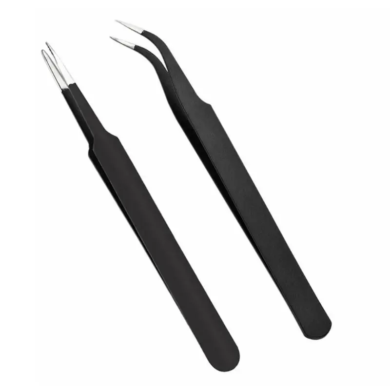 

Stainless Steel Grafted False Eyelashes Tweezers Anti-static Picking Tool Pro Makeup Beauty Eyelash Curler DIY Hand Clip Hot