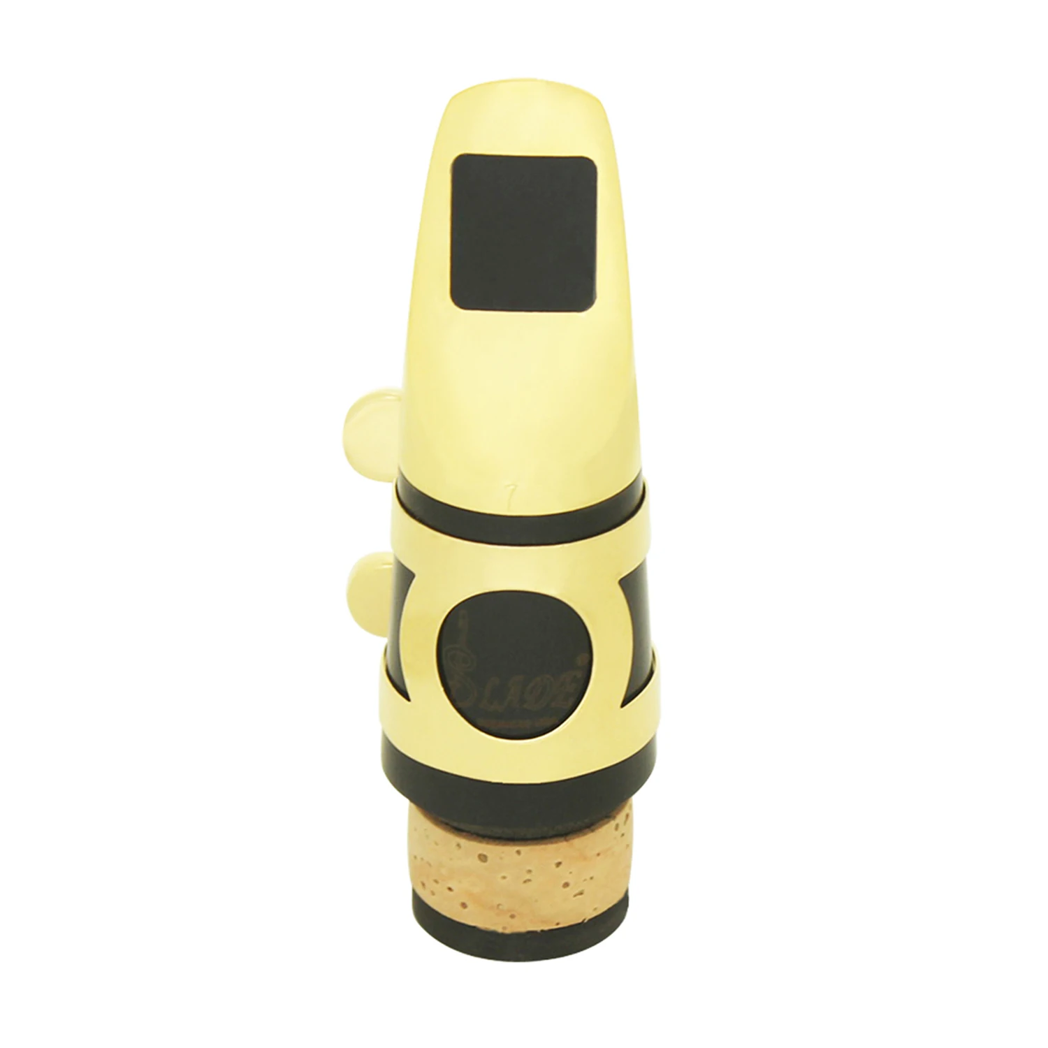 

Metal Clarinet Tube Flute Head Whistle Clarinet Mouthpiece 7C for Sax Gold