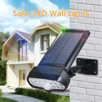 

Outdoor Garden Light LED Solar Light PIR Motion Sensor Waterproof Solar Lamp 16 LEDs Solar Wall Light Pathway Yard Security